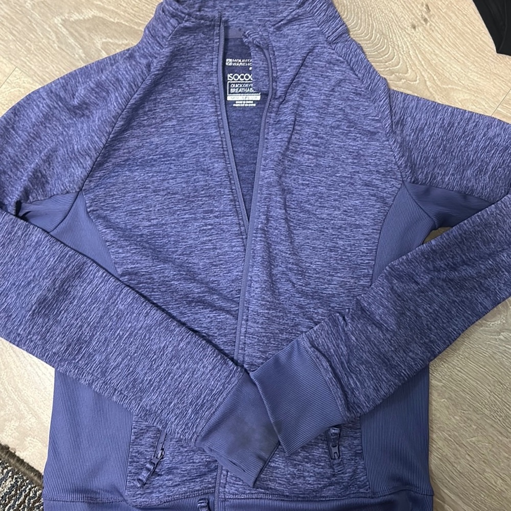 activewear zip up, sweat wicking jacket